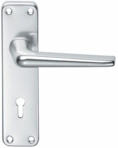 Aluminium Lever Door Handle on Various Backplate